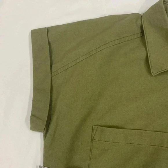 Indigo Rising Button down crop top - Picture 6 of 9